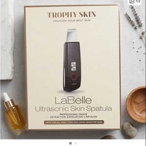 Trophy Skin LaBelle Ultrasonic Skin Spatula Facial Pore Extractor Black NWT